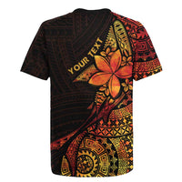 Niue Fakaalofa Atu Personalised Rugby Jersey Whale Hiapo Fiery Motif