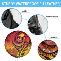 Papua New Guinea 50 Years Spare Tire Cover Motuan Motifs LT7 - Polynesian Pride
