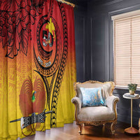 Papua New Guinea 50 Years Window Curtain Motuan Motifs