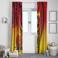 Papua New Guinea 50 Years Window Curtain Motuan Motifs