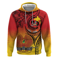 Papua New Guinea 50 Years Zip Hoodie Motuan Motifs