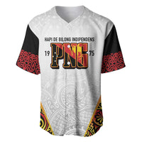 Personalized Papua New Guinea Baseball Jersey Hapi De bilong Indipendens PNG