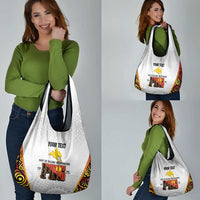 Personalized Papua New Guinea Grocery Bag Hapi De bilong Indipendens PNG