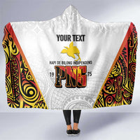Personalized Papua New Guinea Hooded Blanket Hapi De bilong Indipendens PNG