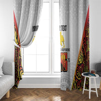 Personalized Papua New Guinea Window Curtain Hapi De bilong Indipendens PNG