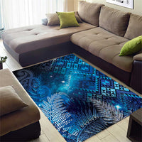 Aotearoa Taniko Matariki Area Rug Cosmic Blue LT7 - Polynesian Pride