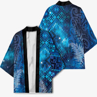 Aotearoa Taniko Matariki Kimono Cosmic Blue LT7 - Polynesian Pride