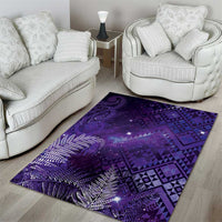 Aotearoa Taniko Matariki Area Rug Cosmic Violet LT7 - Polynesian Pride