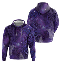 Aotearoa Taniko Matariki Hoodie Cosmic Violet LT7 - Polynesian Pride