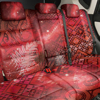 Aotearoa Taniko Matariki Back Car Seat Cover Cosmic Red
