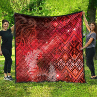Aotearoa Taniko Matariki Quilt Cosmic Red LT7 - Polynesian Pride