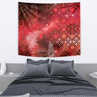 Aotearoa Taniko Matariki Tapestry Cosmic Red