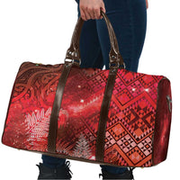 Aotearoa Taniko Matariki Travel Bag Cosmic Red