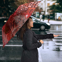 Aotearoa Taniko Matariki Umbrella Cosmic Red LT7 - Polynesian Pride