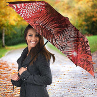 Aotearoa Taniko Matariki Umbrella Cosmic Red LT7 - Polynesian Pride