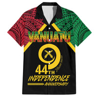 Vanuatu 44th Independence Anniversary Family Matching Off Shoulder Short Dress and Hawaiian Shirt