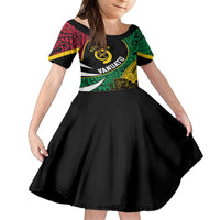 Vanuatu Independence Day Yumi 44 Family Matching Off The Shoulder Long Sleeve Dress and Hawaiian Shirt