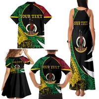 Vanuatu Independence Day Yumi 44 Family Matching Tank Maxi Dress and Hawaiian Shirt