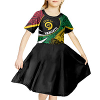 Vanuatu Independence Day Yumi 44 Kid Short Sleeve Dress LT7 - Polynesian Pride