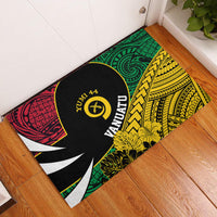 Vanuatu Independence Day Yumi 44 Rubber Doormat