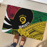 Vanuatu Independence Day Yumi 44 Rubber Doormat