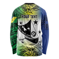 Malampa Day Long Sleeve Shirt Emblem Gradient Style LT7 - Polynesian Pride
