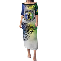 Malampa Day Puletasi Emblem Gradient Style