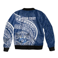 Tonga Queen Salote College Personalized Bomber Jacket Ngatu Tokelaufeletoa Motifs