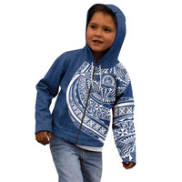 Tonga Queen Salote College Personalized Kid Hoodie Ngatu Tokelaufeletoa Motifs