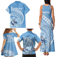Tonga Apifo'ou Kolisi Personalized Family Matching Tank Maxi Dress and Hawaiian Shirt Ngatu Tokelaufeletoa Motifs