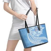 Tonga Apifo'ou Kolisi Personalized Leather Tote Bag Ngatu Tokelaufeletoa Motifs