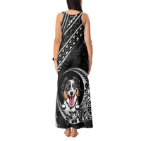 Personalised Polynesian Dog Tank Maxi Dress With Australian Shepherd - Crescent Style LT7 - Polynesian Pride