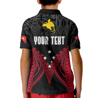 Personalised PNG Kid Polo Shirt Papua Motuan Mirror Style LT7 - Polynesian Pride