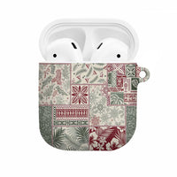Aloha Hawaii Pastel Christmas Patchwork AirPods Case Classic Style - Polynesian Pride