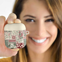 Aloha Hawaii Pastel Christmas Patchwork AirPods Case Classic Style LT7 - Polynesian Pride