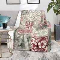 Aloha Hawaii Pastel Christmas Patchwork Blanket Classic Style - Polynesian Pride