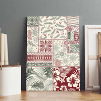 Aloha Hawaii Pastel Christmas Patchwork Canvas Wall Art Classic Style - Polynesian Pride