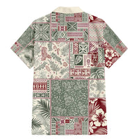 Aloha Hawaii Pastel Christmas Patchwork Family Matching Mermaid Dress and Hawaiian Shirt Classic Style - Polynesian Pride