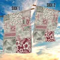 Aloha Hawaii Pastel Christmas Patchwork Garden Flag Classic Style - Polynesian Pride