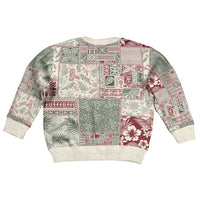 Aloha Hawaii Pastel Christmas Patchwork Kid Ugly Christmas Sweater Classic Style - Polynesian Pride
