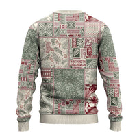 Aloha Hawaii Pastel Christmas Patchwork Ugly Christmas Sweater Classic Style - Polynesian Pride