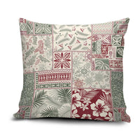 Aloha Hawaii Pastel Christmas Patchwork Pillow Cover Classic Style - Polynesian Pride