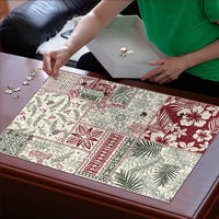 Aloha Hawaii Pastel Christmas Patchwork Puzzle Classic Style - Polynesian Pride