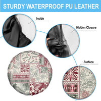 Aloha Hawaii Pastel Christmas Patchwork Spare Tire Cover Classic Style - Polynesian Pride