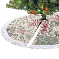 Aloha Hawaii Pastel Christmas Patchwork Tree Skirt Classic Style - Polynesian Pride