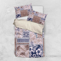Aloha Hawaii Pastel Christmas Patchwork Bedding Set Rustic Style - Polynesian Pride