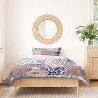 Aloha Hawaii Pastel Christmas Patchwork Bedding Set Rustic Style - Polynesian Pride