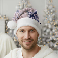 Aloha Hawaii Pastel Christmas Patchwork Christmas Santa Hat Rustic Style - Polynesian Pride