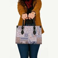 Aloha Hawaii Pastel Christmas Patchwork Leather Bag Rustic Style - Polynesian Pride