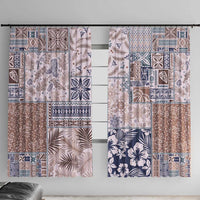 Aloha Hawaii Pastel Christmas Patchwork Window Curtain Rustic Style - Polynesian Pride